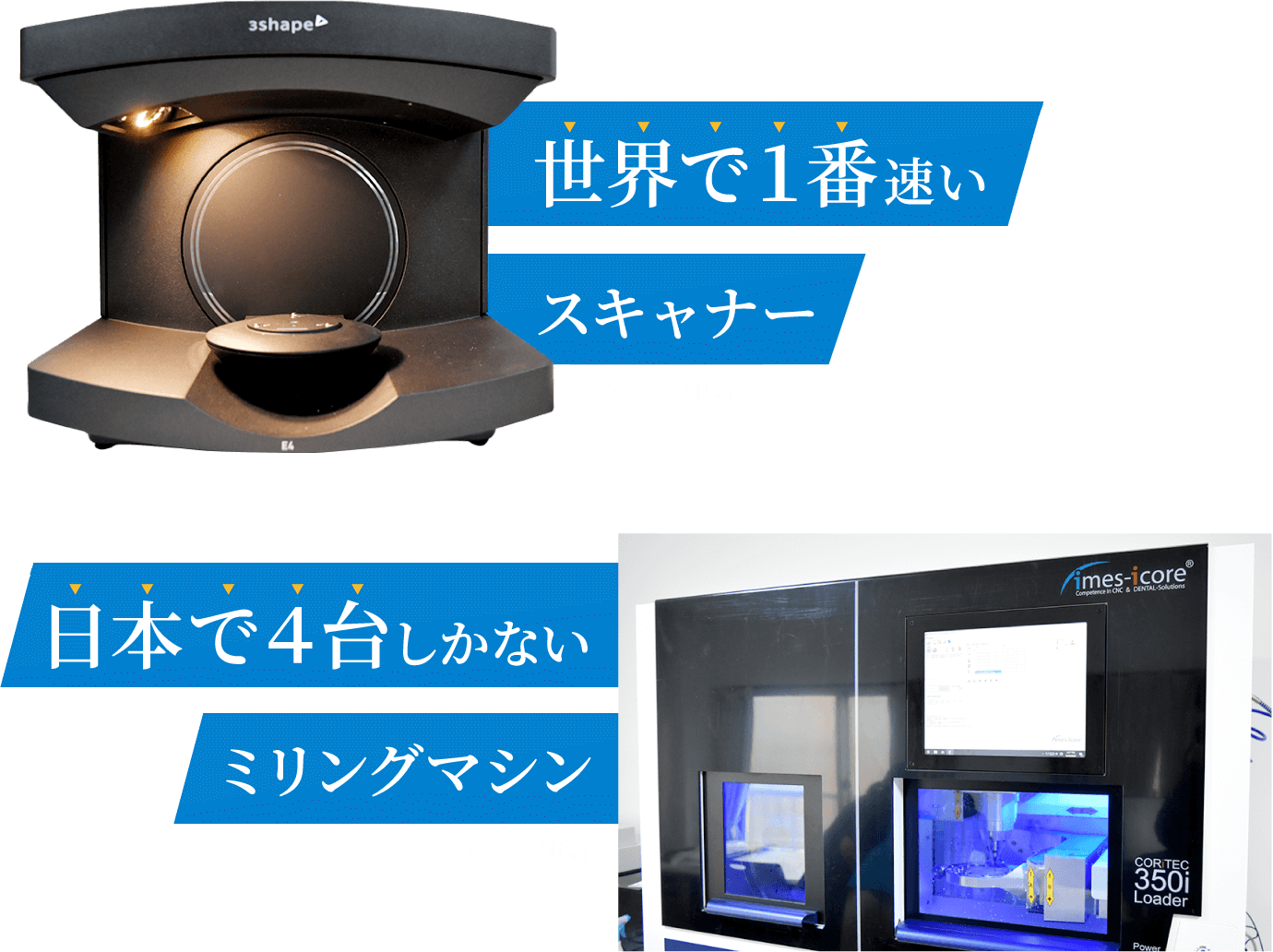 「豊富な実績・ノウハウ」「最新機器」